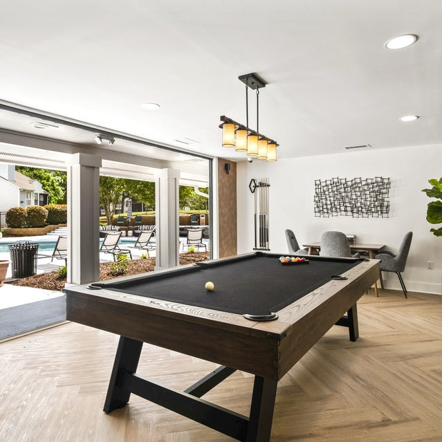 The Bailey Apartments - Upgraded Clubhouse with Billiard Table and Lounge Seating