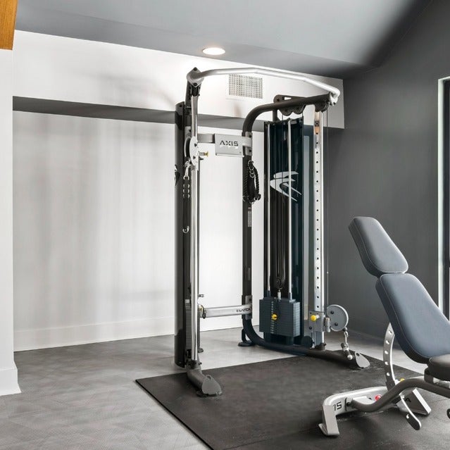 The Bailey Apartments - State-of-the-art Fitness Center with Weight-lifting Equipment 