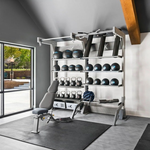 The Bailey Apartments - State-of-the-art Fitness Center with Weight-lifting Equipment 