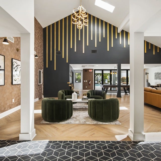 The Bailey Apartments - Lobby with Lounge Seating