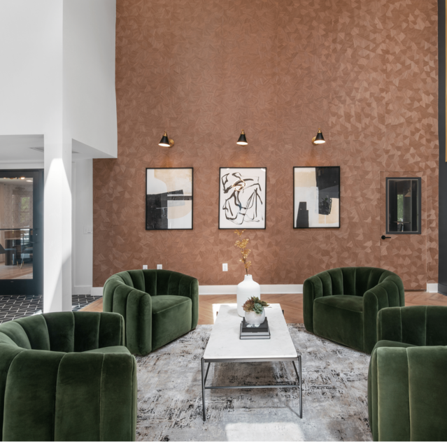 The Bailey Apartments - Lobby with Lounge Seating